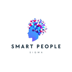 Blue Colorful Smart People Logo