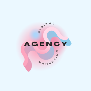 digital marketing logo abstract gradient