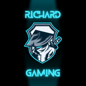 Light-Blue-Futuristic-Ronin-Gaming-Logo